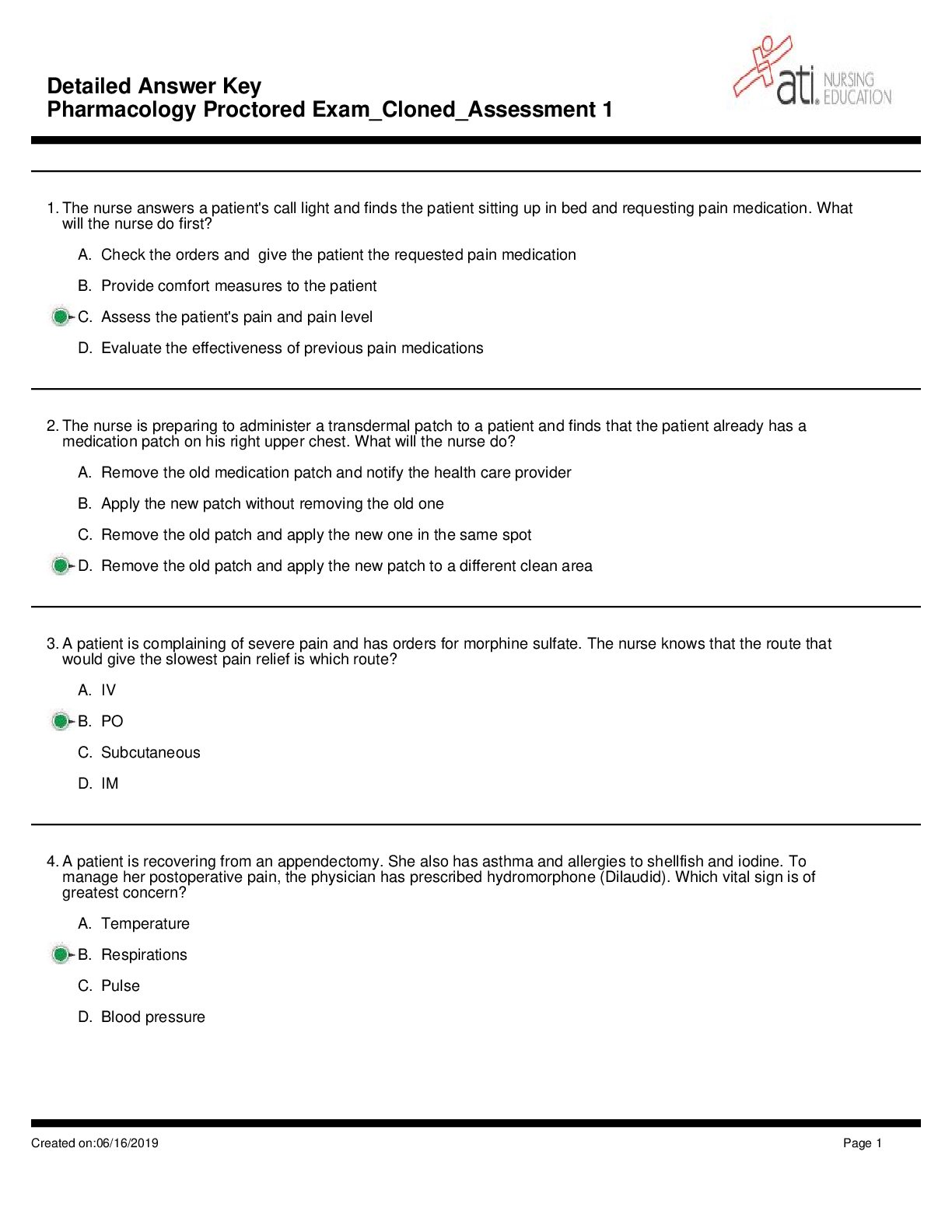 Preview image for Pharmacology ATI Proctored Exam Assessment 1(Latest Fall 2022/23) Complete solutions.